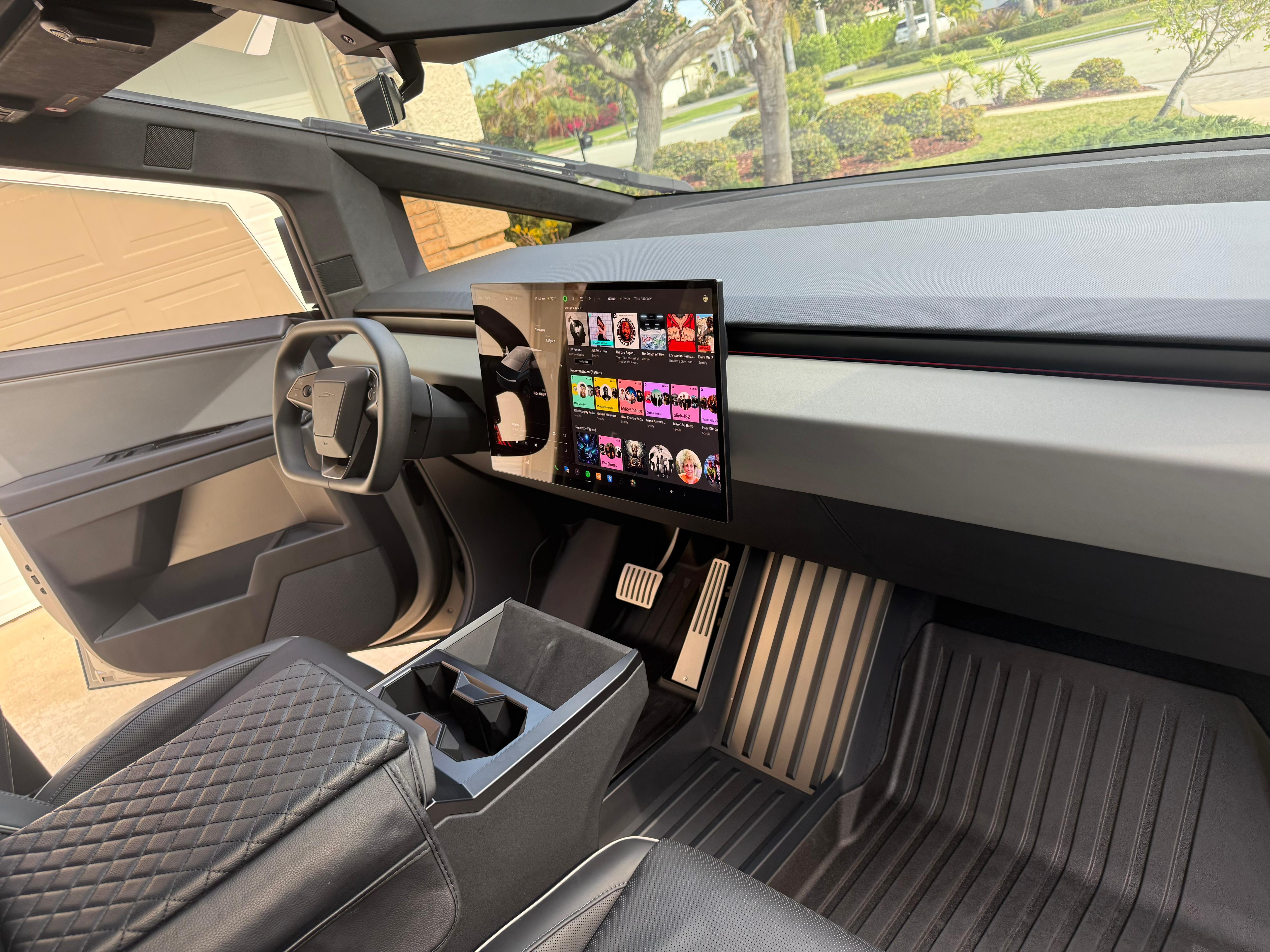 Tesla Cybertruck ultra-modern interior premium detail