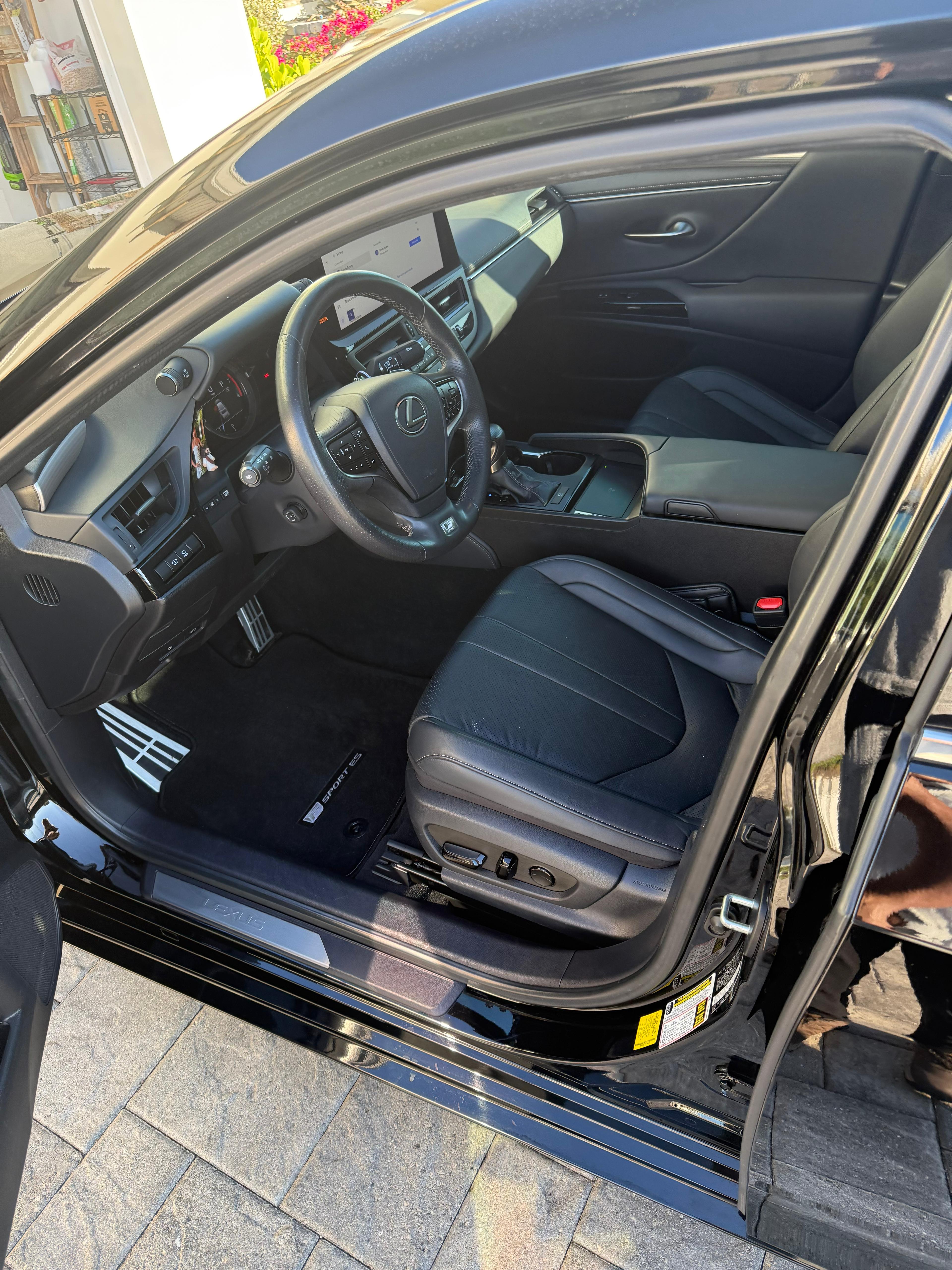 Lexus luxury interior pristine steering wheel and dashboard