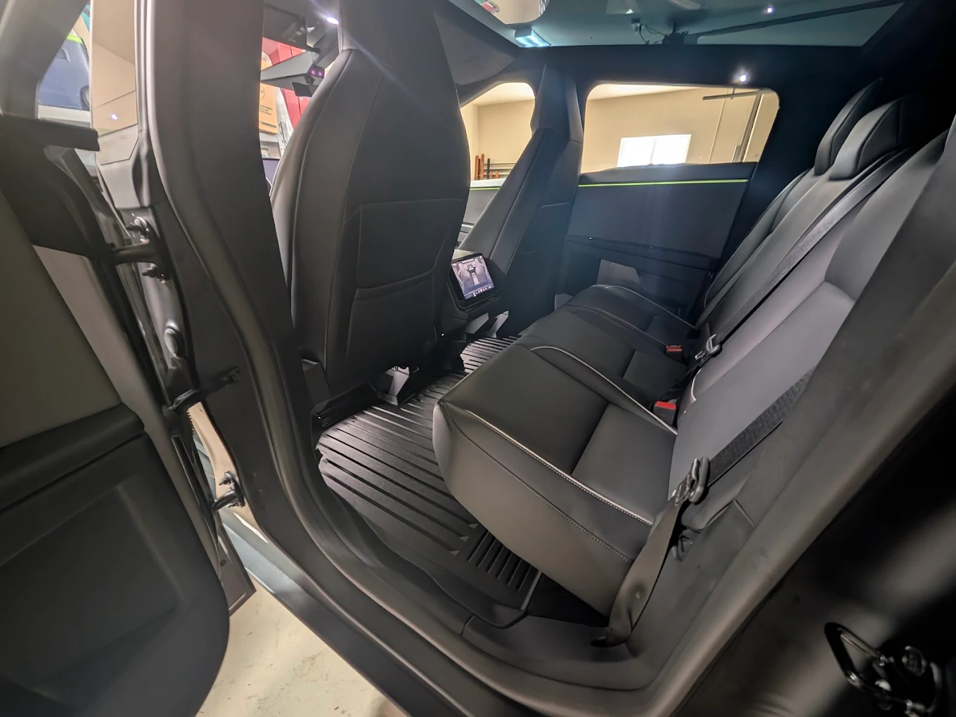 Premium interior seat and door panel detail