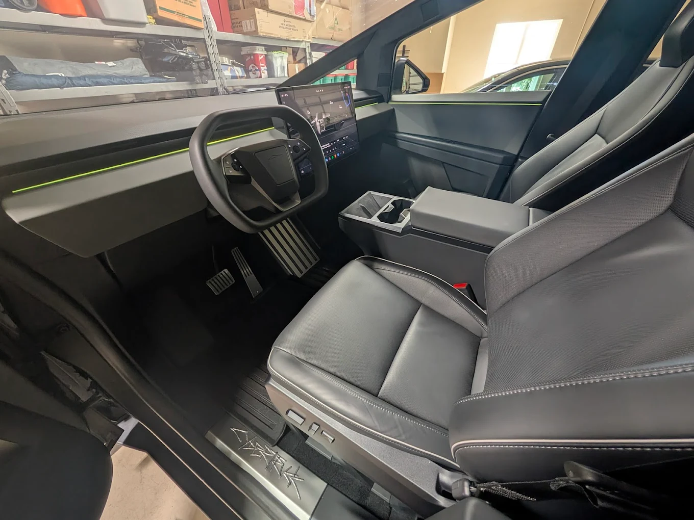 Tesla Cybertruck interior detailing